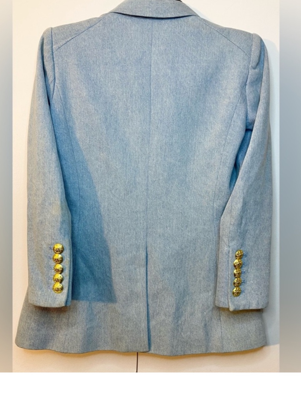 Veronica Beard Miller Dickey Denim double-breasted blazer (Size 0) PTP 17.5 EUC - Picture 2 of 5